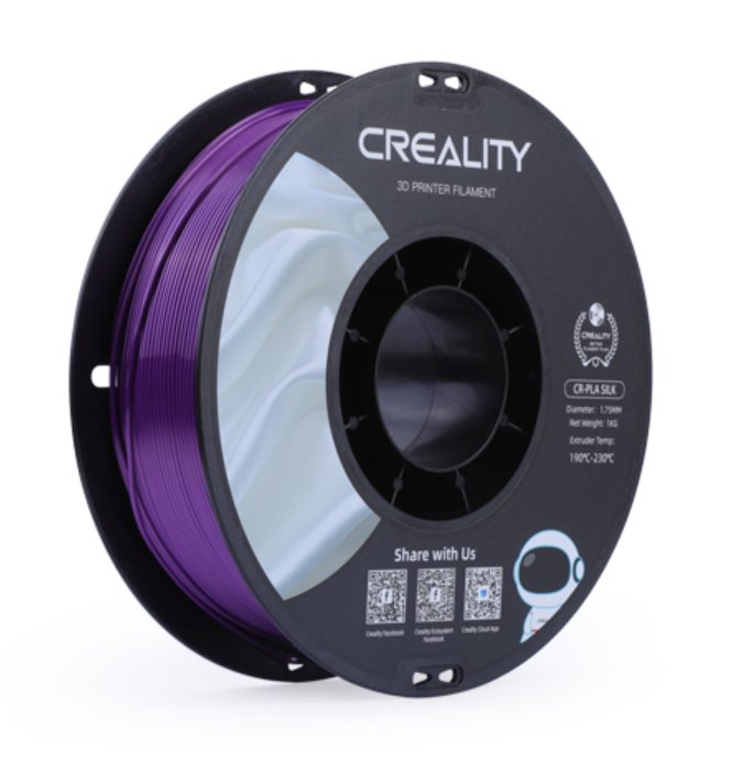 Creality Cartridge 3D Cr-silk Filamento Pla Purple 1KG, 1,75MM, Roll 3301120005