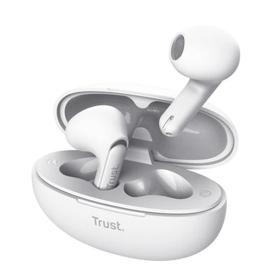 Trust Headphones Bluetooth Yavi Enc With Case Charging White — image 1
