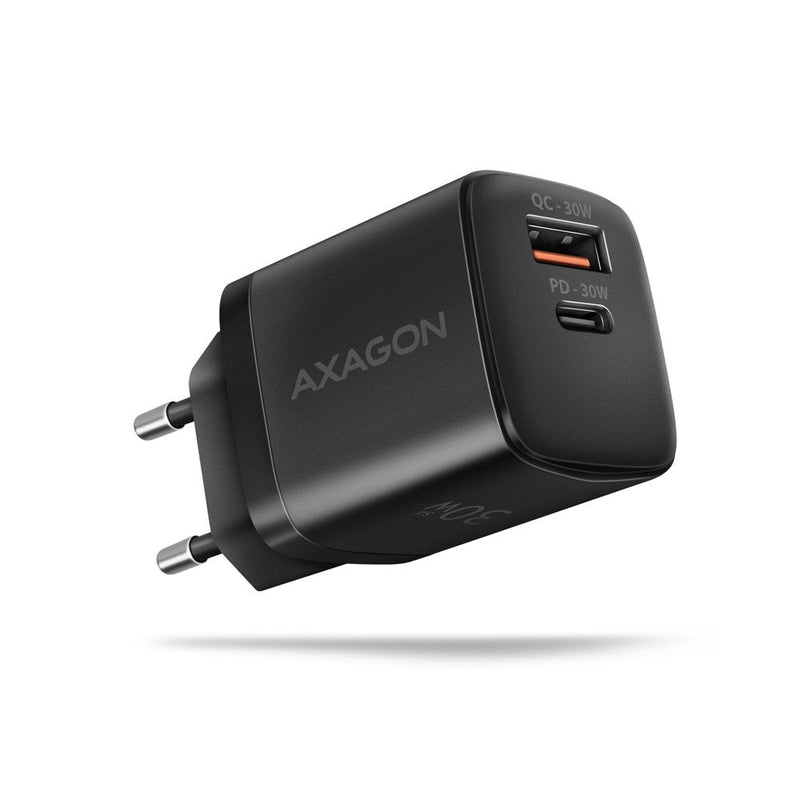 Axagon ACU-PQ30, Pd&qc Wall Charger 30W Black