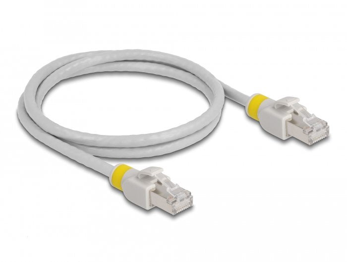 Delock Network Cable RJ45 CAT.6A S FTP With Colour Clips 1M