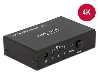 Delock 18683 Switch 3 X HDMI In 1 X HDMI Out 4K — image 1