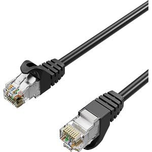Shiverpeaks RJ45 Network Cable S FTP CAT.7, Pur, Black 10M — image 1