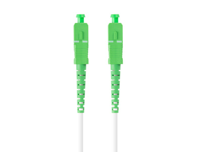 Lanberg Cable Fibre Optic 15M Mono Sc/Apc-sc/Apc Simplex G657B3 Lszh White — image 1