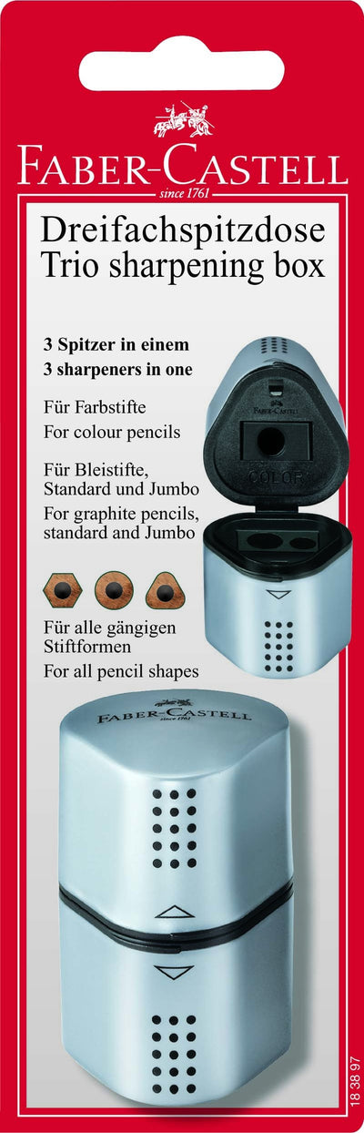 Sacapuntas Faber-castell 48253 Manual Black Silver — image 1