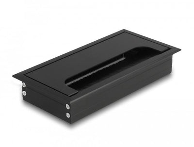 Delock Pasacables Assembly Empotrado Desk With Brush 160 X 80 X 28MM Black — image 1