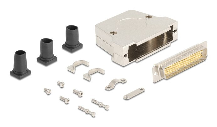 Sub-d Housing Connector 50 Pin Metal Includes Connector Male And Material Assembly