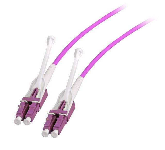 Efb Duplex Network Cable Push Pull Lc-lc OM4 1M Lszh 3MM Violet