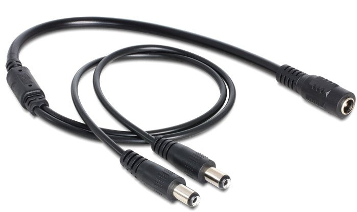 Delock 83286 Cable Divisor Cc 5,5 X 2,1MM 1 X Female a 2 X Male