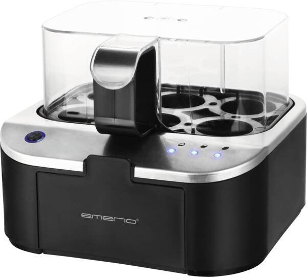 Emerio EB-123177.1 Kettle Huevos Revestimiento Non-stick Con Glass Graduado, Libre Bpa Negro Plata