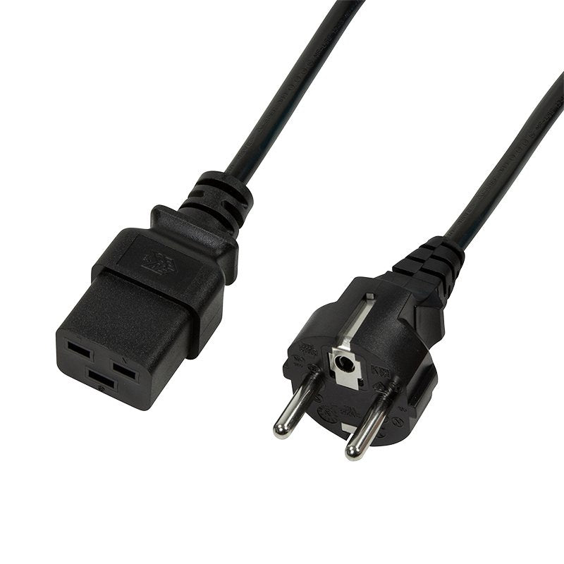 Logilink Cable Power Cee 7/7-IEC C19, Black, 1,80M