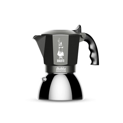 Bialetti Brikka Induction Coffee Machine Italiana Black Steel Inoxidable 4 Cups — image 1