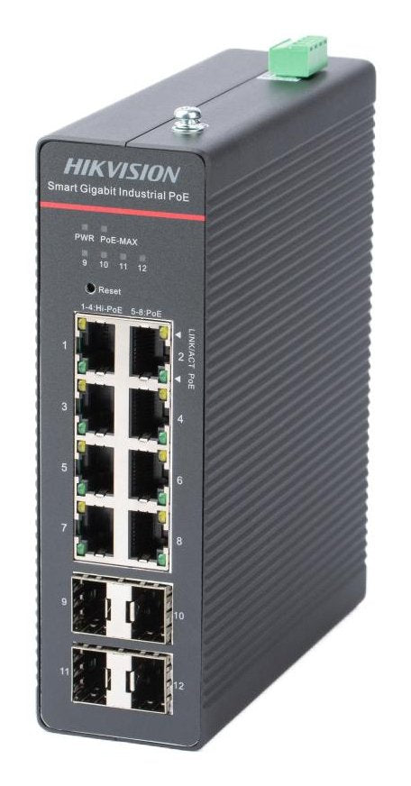Hikvision DS-3T1512HP-SI-8P4FKIT(240W) Switch Gestionado Gigabit Ethernet (10/100/1000) Energía Sobre Ethernet