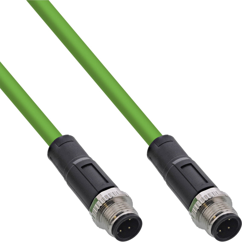 Inline® Industrial Network Cable M12 4-PIN D-coded Male/Male, Pur 7.5M