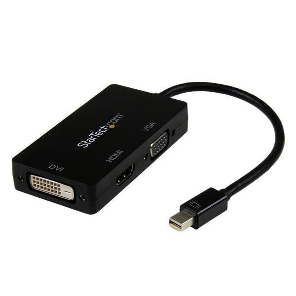 StarTech Converter 3EN1 Mini DisplayPort a VGA / DVI / HDMI Black MDP2VGDVHD