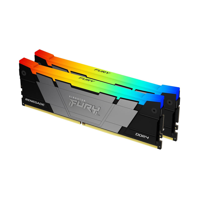 Kingston Memory DDR4 16GB 3200 (2X 8GB) KF432C16RB2AK2/16, Renegade Rgb, Intel Xmp KF432C16RB2AK2/16 Black