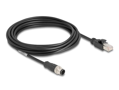 Delock 80811 Cable M12 Codificado a 8 Pin Male a RJ45 Male Pvc 5M — image 1