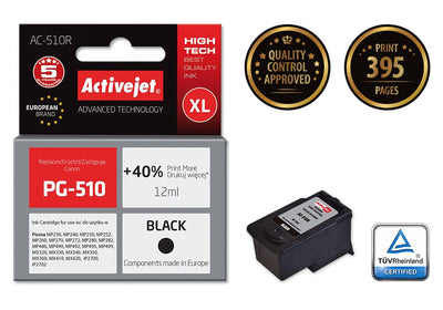 Activejet Ink AC-510R (reemplazo Canon PG-510 - Premium - 12ML - Black — image 1
