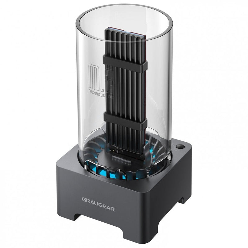 Graugear G-M2DK-AC-10G Base Connection Hard Drive USB 3.2 Gen 2 (3.1 Gen 2) Type-c Black
