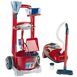 Theo Klein Toy 6742 Carro Cleaning Includes Broom Mop Bucket And Más
