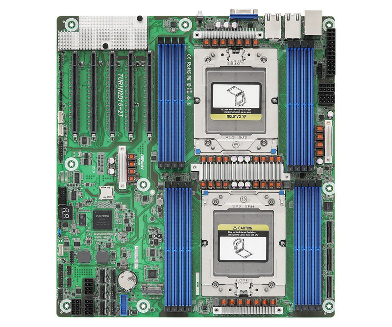 Asrock Motherboard TURIN2D16-2T Eeb Dual Socket DP5 Single