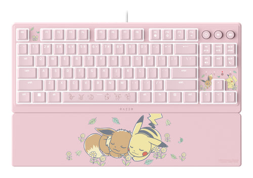Razer Ornata V3 Tenkeyless – Pikachu & Eevee Edition Keyboard Set USB Pink — image 1