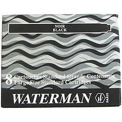 Waterman S0110850 Replacement For Pen Black 8 Pieces