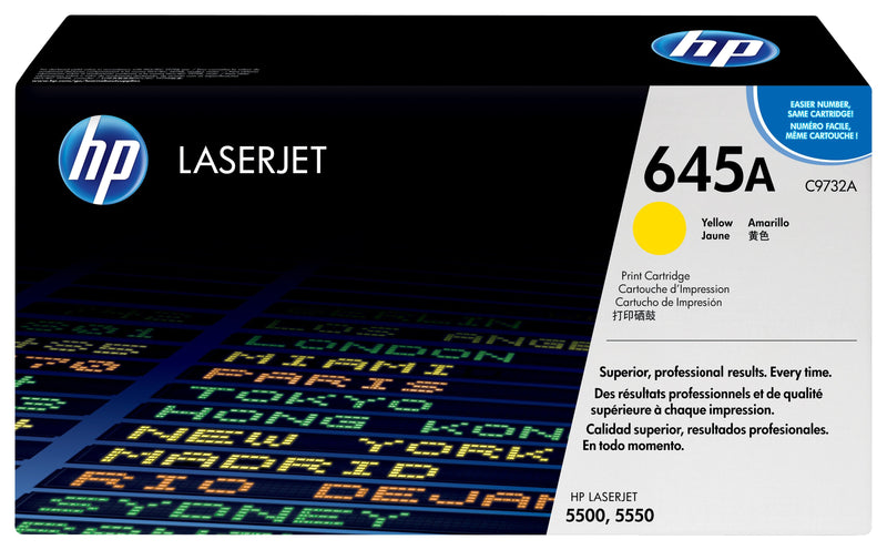 HP Genuine Toner 645A Yellow C9732A