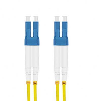 Helos Lwl Network Cable OS2 Duplex 3,0MM Lc-lc 9/125?M Yellow 15M Lszh — image 1