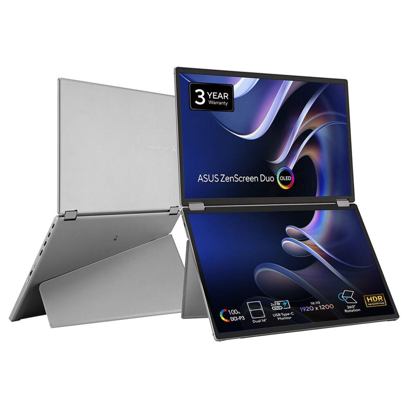 ASUS Zenscreen Duo OLED MQ149CD 14 1920 X 1200 Pixels Wuxga Plata