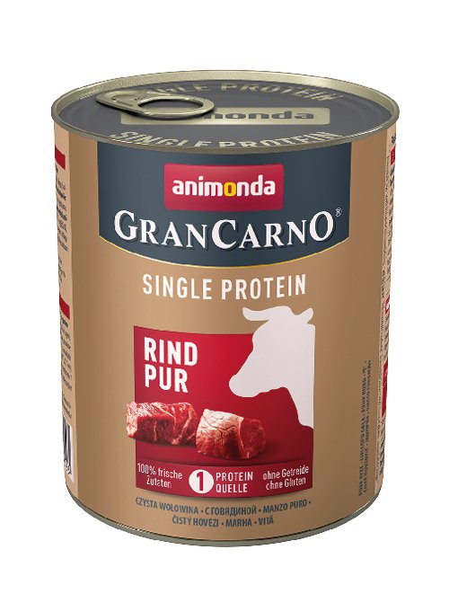 Animonda Gusto Proteína Única Grancarno: Carne - Lata 800G