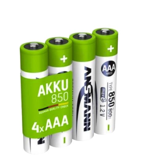 Ansmann 1X4 Nimh Battery Micro Aaa Type 850 800MAH Maxe