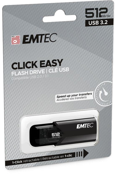 Emtec Pen Drive 512GB B110 USB 3.2 Click Easy Black — image 1