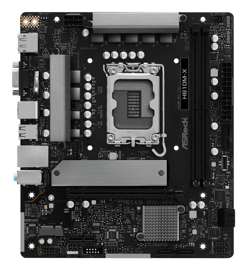 Asrock Motherboard H810M-X Intel H810 Lga 1851 microATX