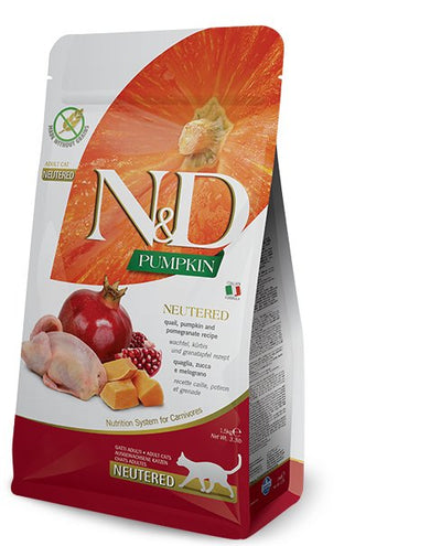 Farmina Comida Seca Gatos Pumpkin N&d Neutered Quail 5KG — image 1