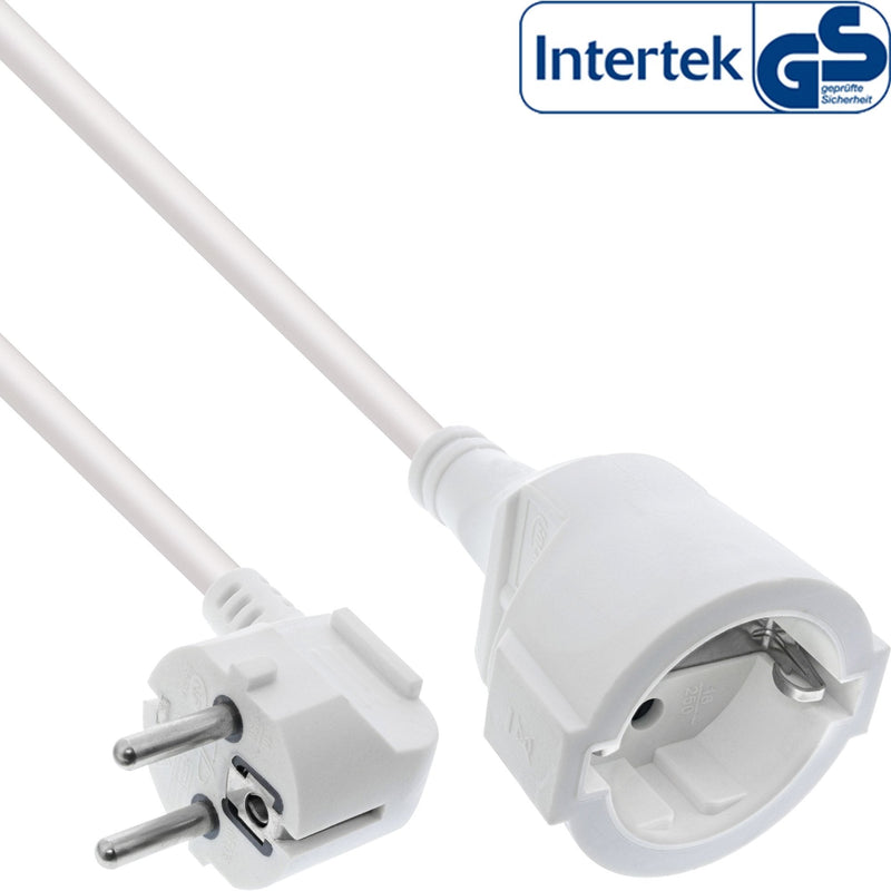 Inline® Power Cable Extensión Angeld Type F White 5M
