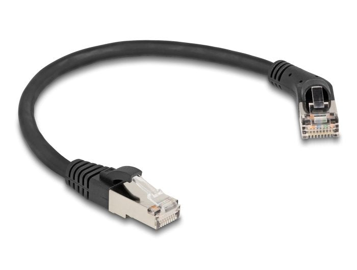 Delock RJ45 Network Cable CAT.6A S/FTP Male a Male Gerade 0,25M Black
