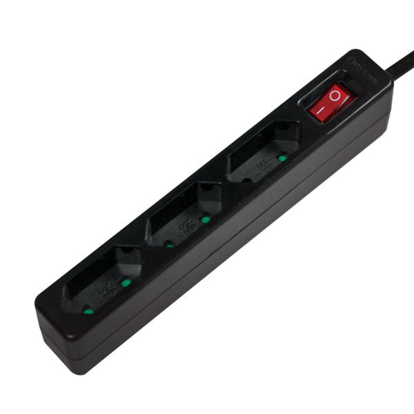 Logilink LPS230B Base Múltiple 1,5M 3 Salidas AC Black