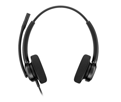 Poly Headphone HP Mission 425 Mission 400 Series Cableado Cancelación Sound Activo USB-C USB-A Black — image 1
