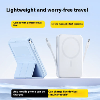 With Cable Magnetic Wireless Super Fast Charge Power Bank Large Capacity
