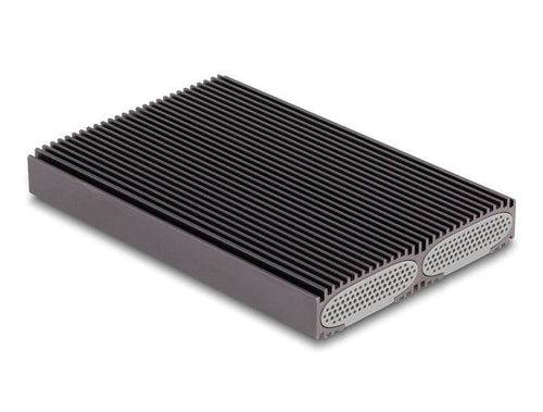 Delock 42028 External Enclosure USB Type-c Dual Combo 2 X SSD M.2 NVMe PCIE Or SATA - Without Tools — image 1