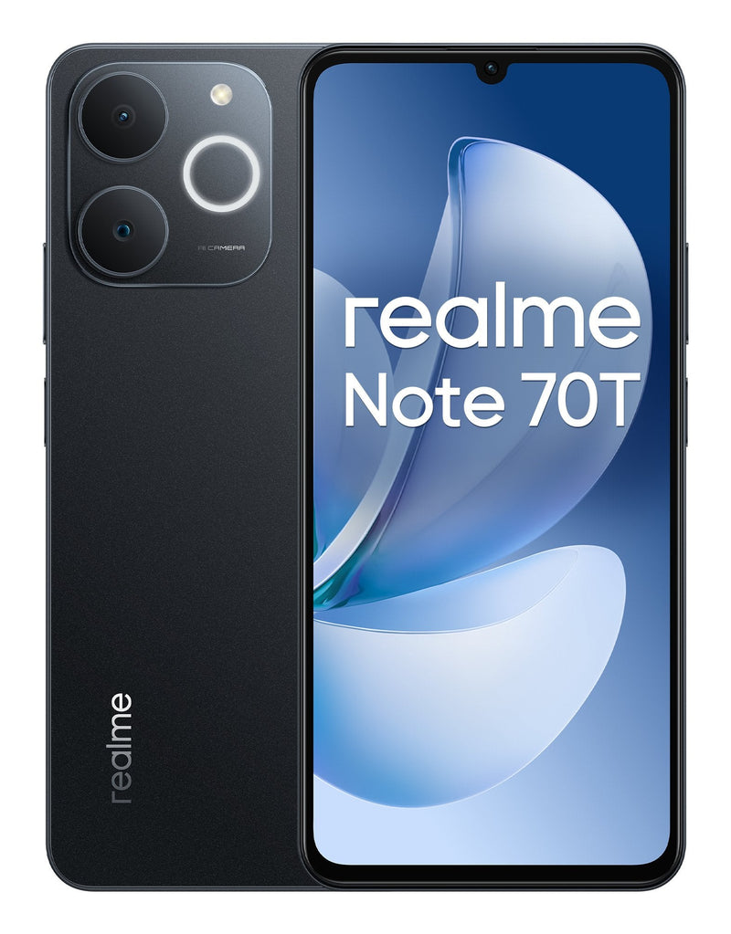 Realme Smartphone Note 70T Dual SIM 4GB RAM 128GB - Black