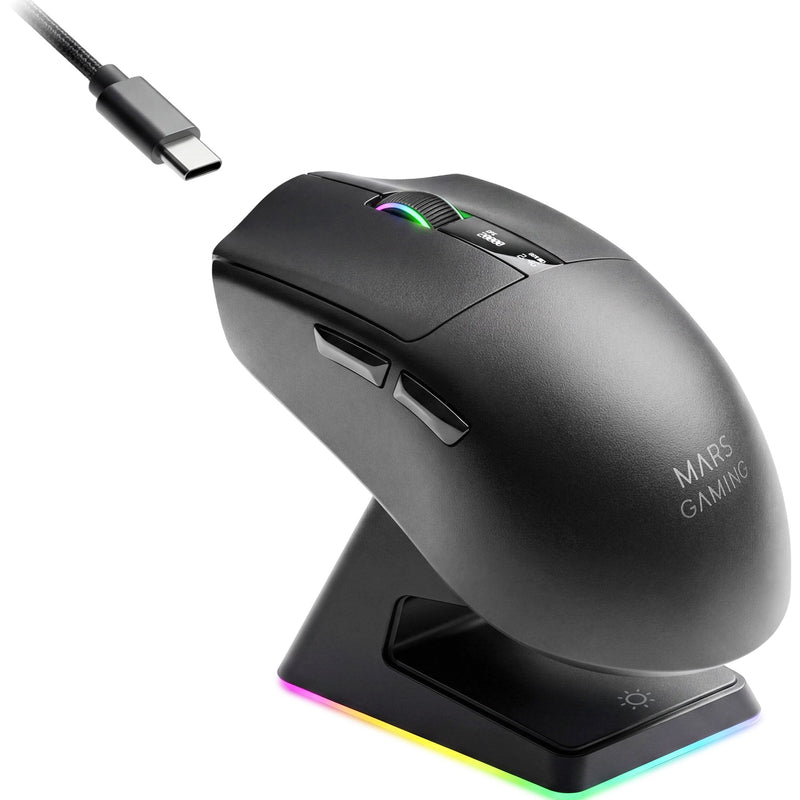 Mars Gaming Mouse Optico Wireless Mmwelite Black