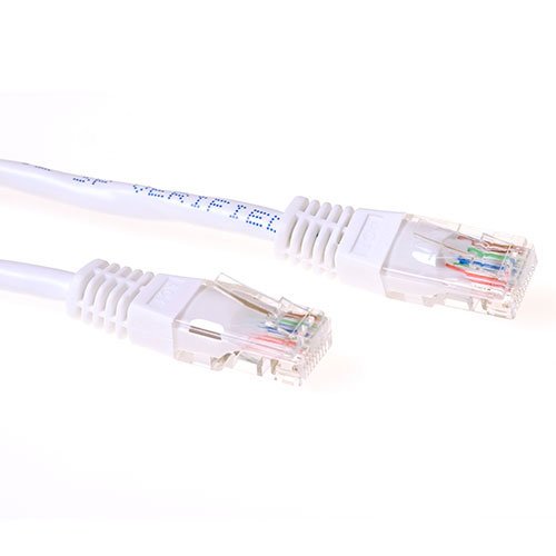 White 10 Meter U UTP CAT.6 Patch Cable With RJ45 Connectors