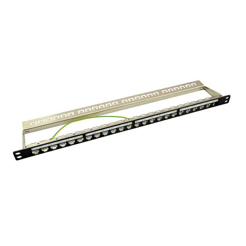 Logilink Patchpannel Keystone 24 Port 0.5 He Shielded. Black