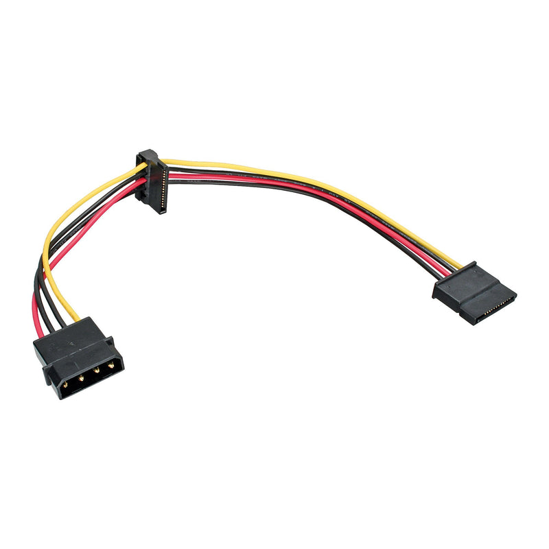 Inline Cable Power Internal 1X Molex 4 Pines a 2X SATA Power 0,3M