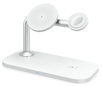 Realpower Charger Wireless Chargeair Mag Headphones Smartphone, Watch Smart White USB Indoor — image 1