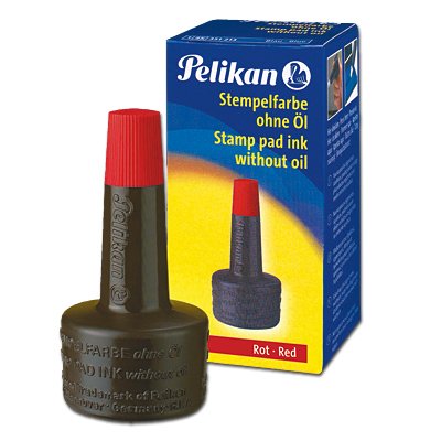 Pelikan Ink Sellar Without Oil - 28ML - Secado Fast - Resistant Water - Colour Red Intenso — image 1