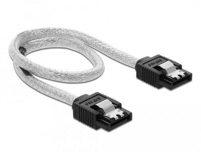 Delock Cable SATA 6GB/S 30CM Transparent — image 1