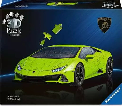Puzzle 3D 158 Elementów Samochód Lamborghini Huracan Evo Green — image 1