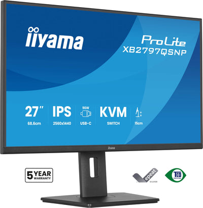 Iiyama Monitor 27 Ips, 4-SIDE Slim Bezel 2560X1440 75HZ — image 1